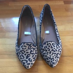 Leopard print flats